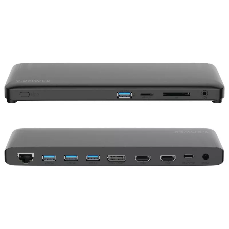 2-Power DOC0117A Laptop-dockingstation/poortreplicator zwart