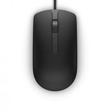 DELL bedrade muis – MS116 – zwart, voor beide handen, optisch, USB Type-A, 1000 DPI, zwart