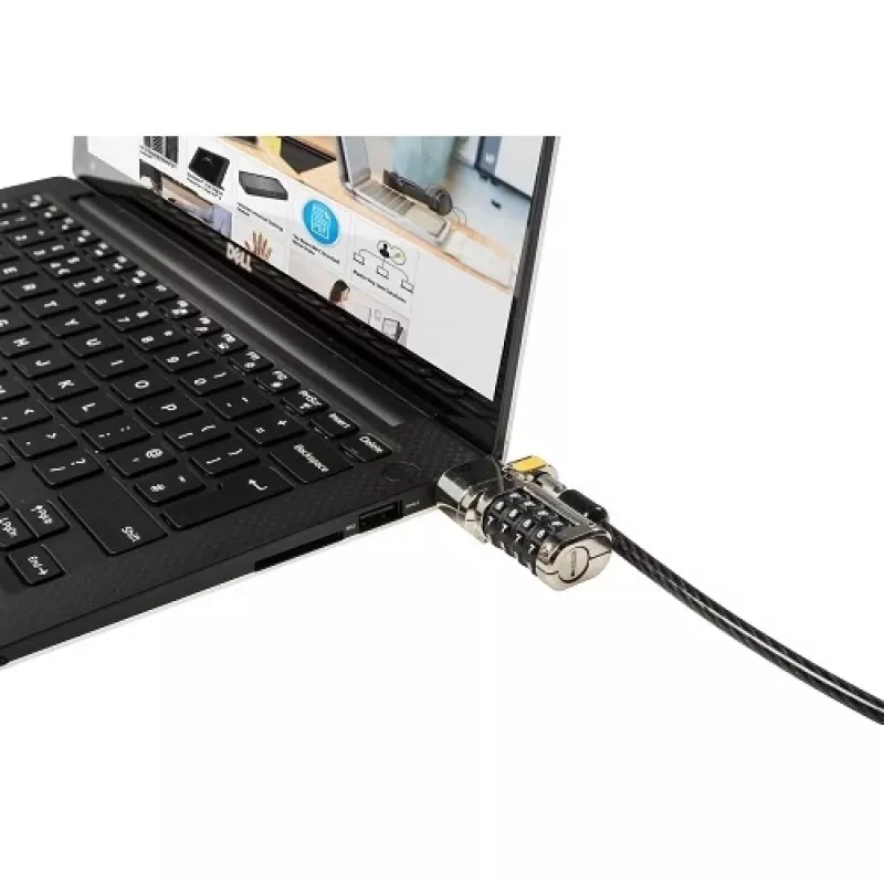 DELL 461-AAEU kabelslot zwart, roestvrij staal 1,8 m
