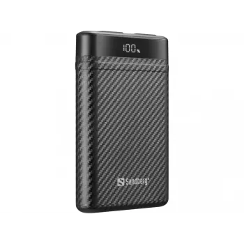 Sandberg Survivor Nano powerbank 10000, 10000 mAh, lithium-ion (Li-Ion), 3,7 V, 20 W, zwart