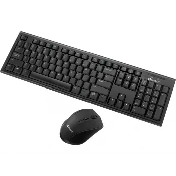 Sandberg Wireless Office DesktopSet INT, draadloos, RF draadloos, membraan, QWERTY, zwart, muis inbegrepen