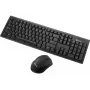 Sandberg Wireless Office DesktopSet INT, draadloos, RF draadloos, membraan, QWERTY, zwart, muis inbegrepen