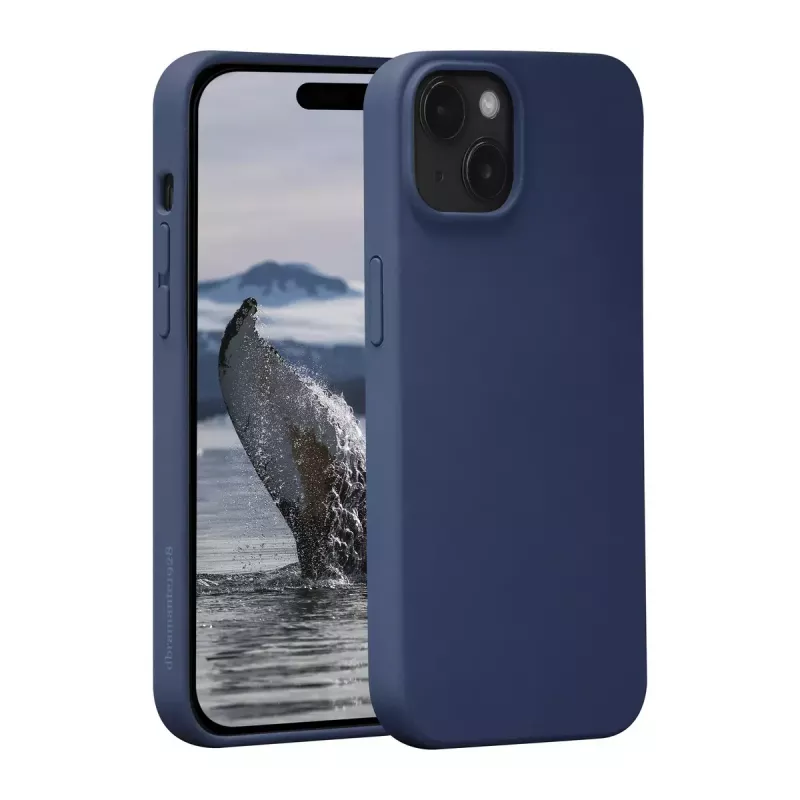dbramante1928 Monaco siliconenhoes met MagSafe voor iPhone 15 Pacific Blue