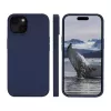 dbramante1928 Monaco siliconenhoes met MagSafe voor iPhone 15 Pacific Blue