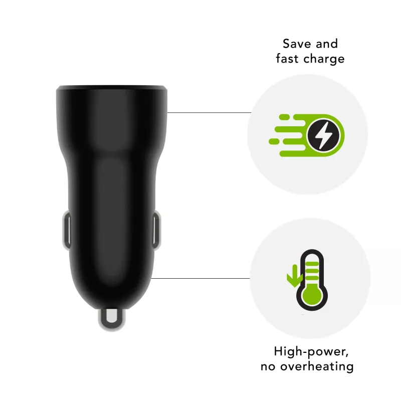 dbramante1928 re-charge - autolader USB-C 30W - BLK, auto, sigarettenaansteker, zwart