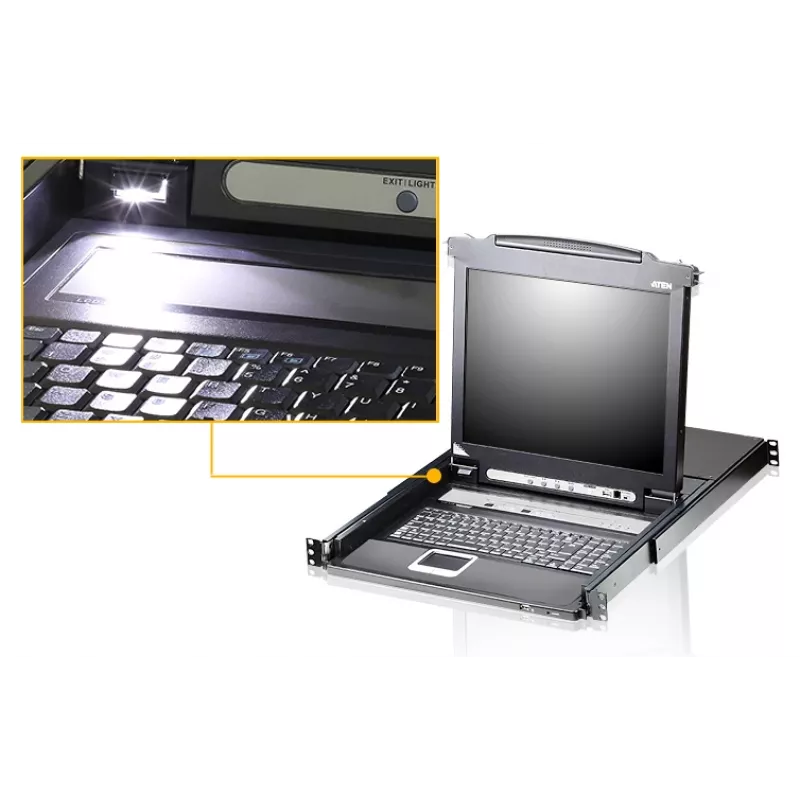 ATEN CL5716M-ATA-2XK06FG rackconsole 43,2 cm (17 inch) zwart 1U