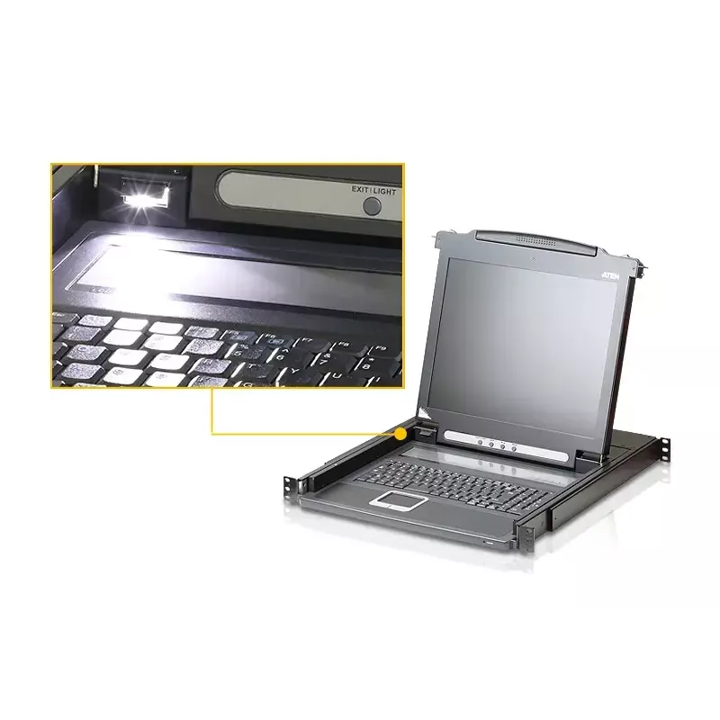 ATEN CL5716M-ATA-2XK06SG rackconsole 43,2 cm (17 inch) zwart 1U