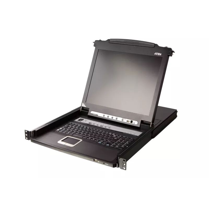 KVM-switch ATEN CL5708M rackmontage zwart 1HE 17 inch LCD