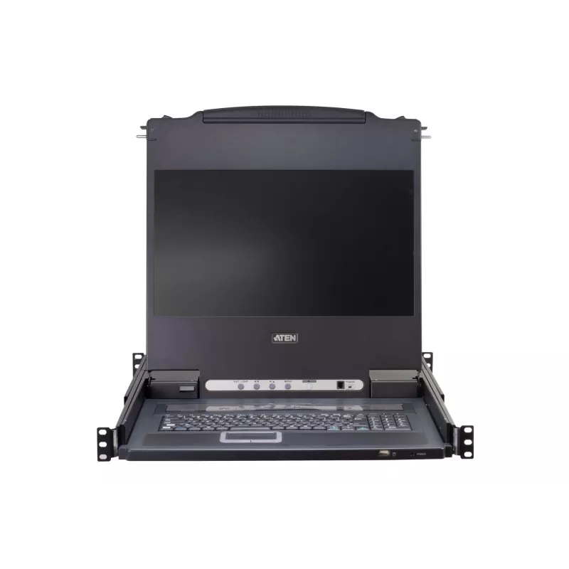 KVM-switch ATEN CL5708M rackmontage zwart 1HE 17 inch LCD
