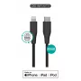 Lightning-naar-USB-C-kabel eSTUFF ES602180 — 1 m, zwart, MFi-gecertificeerd, RoHS