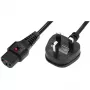 Netkabel MicroConnect UK type G naar IEC C13-stekker – netkabel voor computers en randapparatuur