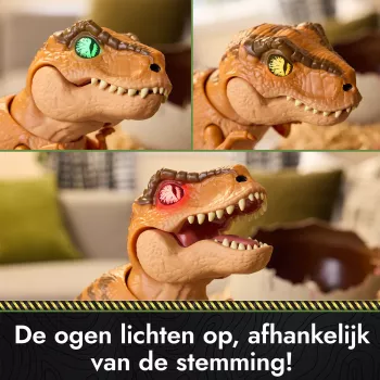 Jurassic World Primal Hatch interactief speelgoed-dinosaurus & ei, uitbroeden & trainen van je eigen babydino met meer dan 100 geluiden & reacties, kinderspeelgoed voor jongens & meisjes vanaf 5 jaar