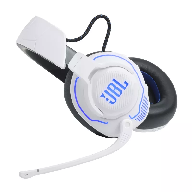 JBL Quantum 910P headset bedraad & draadloos hoofdband gaming USB Type-C Bluetooth blauw, wit