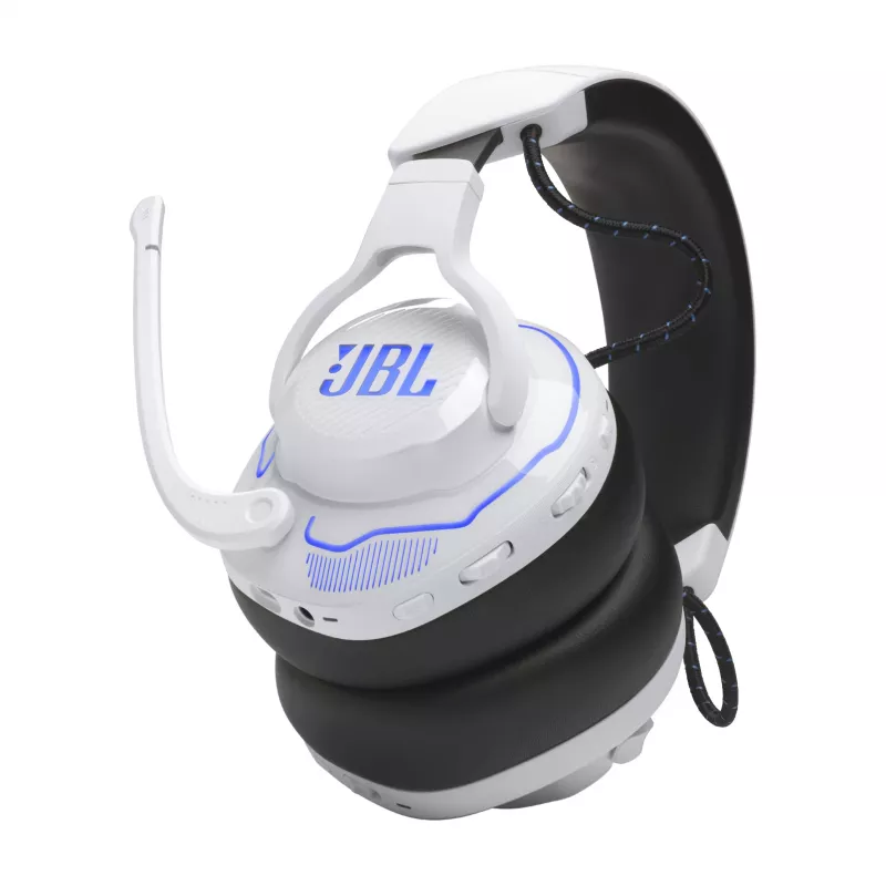 JBL Quantum 910P headset bedraad & draadloos hoofdband gaming USB Type-C Bluetooth blauw, wit