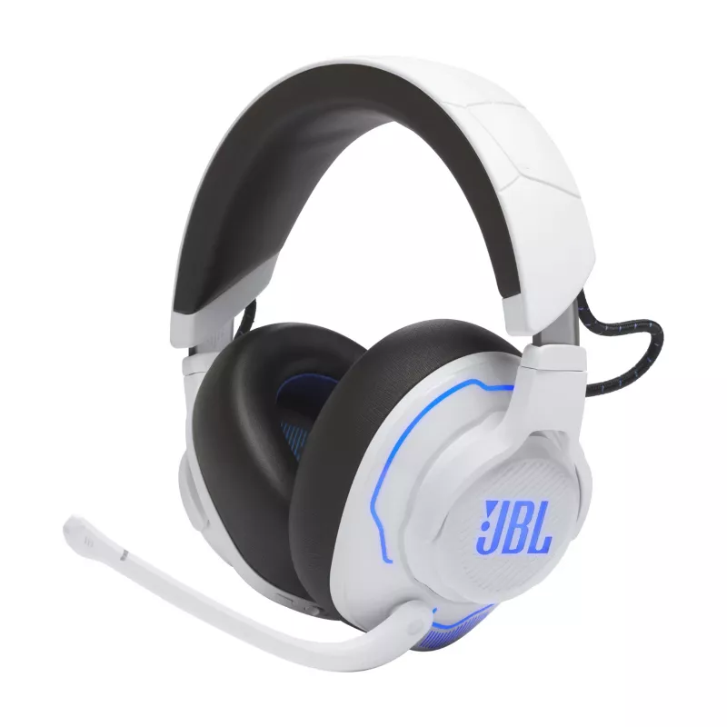 JBL Quantum 910P headset bedraad & draadloos hoofdband gaming USB Type-C Bluetooth blauw, wit