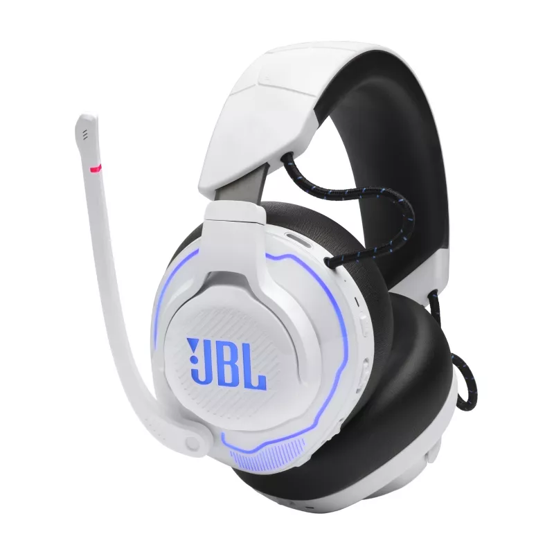 JBL Quantum 910P headset bedraad & draadloos hoofdband gaming USB Type-C Bluetooth blauw, wit