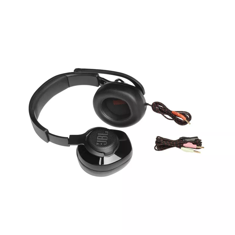 JBL Quantum 200 ZWART, bedraad, 20 - 20000 Hz, gaming, 248 g, hoofdtelefoon, zwart