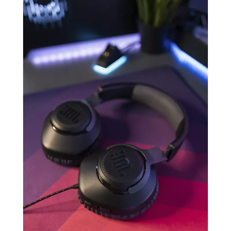 JBL Quantum 100 zwart, bedraad, gaming, 20 - 20000 Hz, 216 g, hoofdtelefoon, zwart