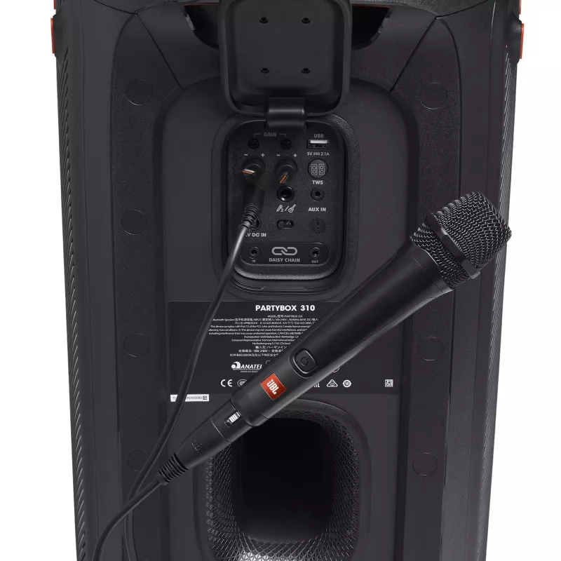JBL PBM 100 zwart, karaoke-microfoon, -55 dB, 50 - 15000 Hz, 600 Ω, nier, bedraad