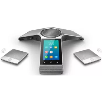IP-conferentietelefoon Yealink CP960 — zilver, bediening met toetsen & touch, Micro-USB B & USB-A, 338×338×74 mm