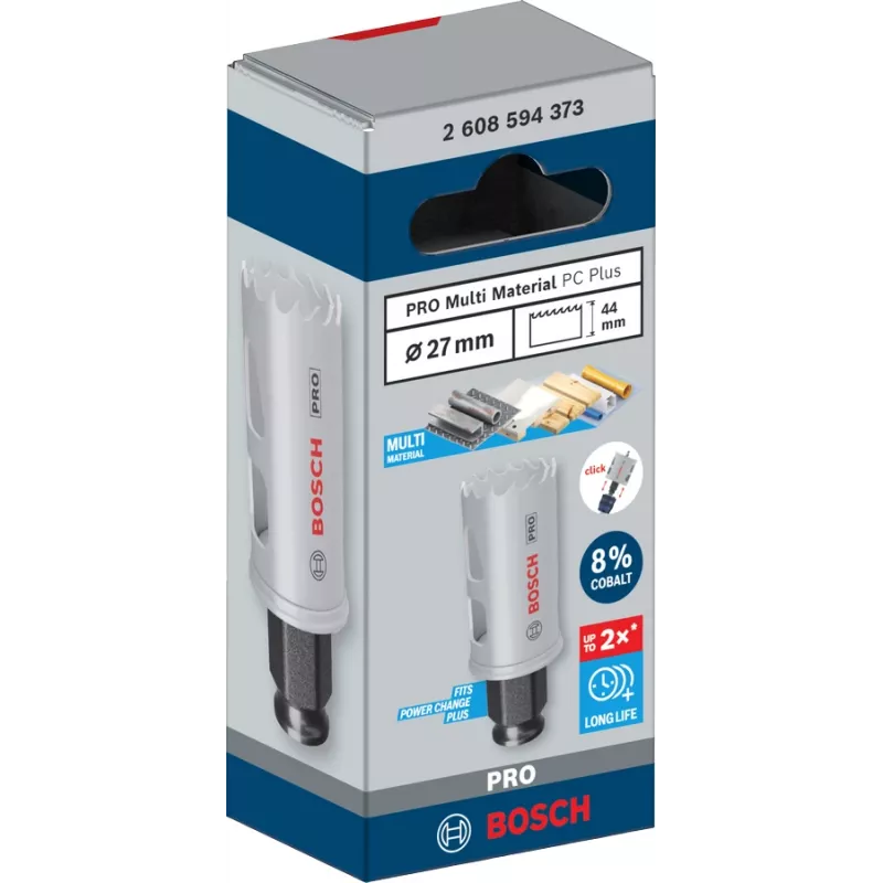 Gatenzaag Bosch PRO Multi Material PC Plus 44/27 mm — los, voor boormachine, Ø27 mm