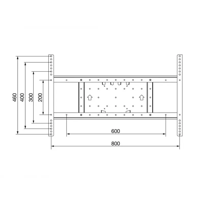 Uitbreidingsset Multibrackets M VESA uitbreidingsset Tilt & Turn 800x400