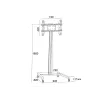 Displaystandaard Multibrackets M Display Stand 180 Single zwart