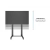 Multibrackets M Public Display Stand 210 Dual Pillar Wheelbase zwart