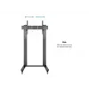 Multibrackets M Public Display Stand 210 Dual Pillar Wheelbase zwart