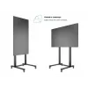 Multibrackets M Public Display Stand 210 Dual Pillar Wheelbase zwart