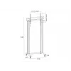 Multibrackets M Public Display Stand 210 Dual Pillar Wheelbase zwart