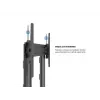 Multibrackets M Public Display Stand 210 Dual Pillar Wheelbase zwart