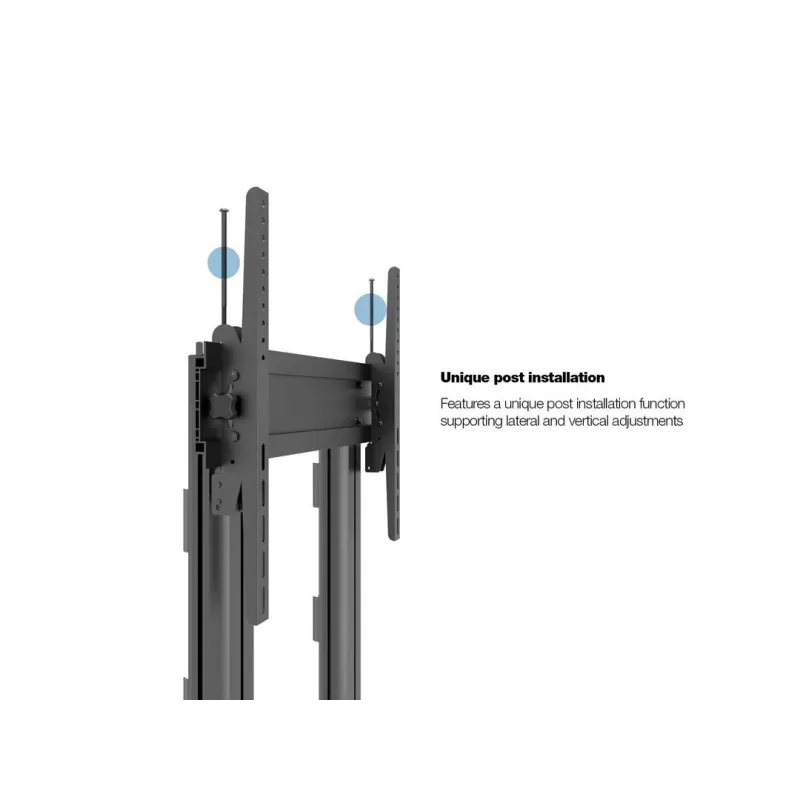 Multibrackets M Public Display Stand 210 Dual Pillar Wheelbase zwart