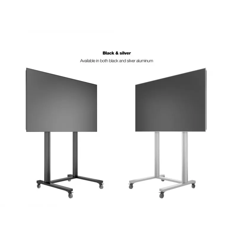 Multibrackets M Public Display Stand 210 Dual Pillar Wheelbase zwart