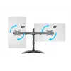 Multibrackets M Deskstand Basic Dual, vrijstaand, 16 kg, 38,1 cm (15 inch), 68,6 cm (27 inch), 100 x 100 mm, zwart