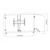 Multibrackets M gemotoriseerde tv-lift Large 50 kg draagkracht 37-65 inch schermen