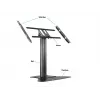 Multibrackets M Public Display Stand 110 HD Floorbase Single zwart