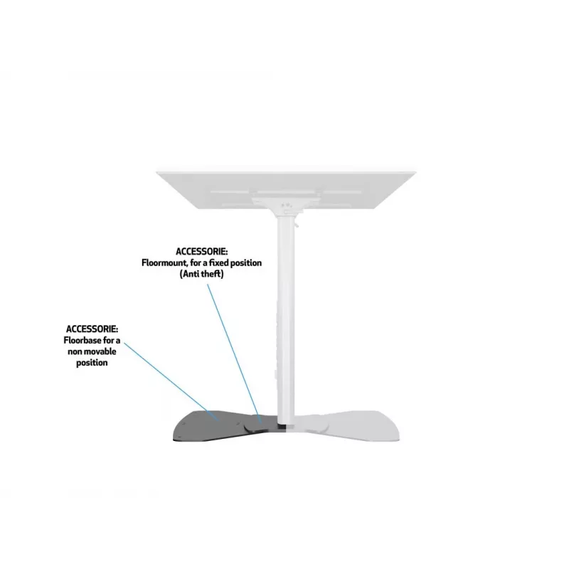 Multibrackets M Public Display Stand 110 HD Floorbase Single zwart