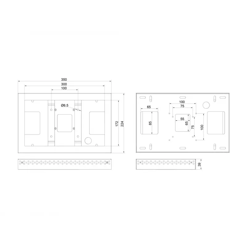 Multibrackets M Pro Series - behuizing 13 inch QB13R & QB13R-T wit