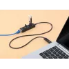 Manhattan USB-C & USB-A combo-dock/hub, aansluitingen (4): Ethernet en USB-A (x3), 5 Gbit/s (USB 3.2 Gen 1, ook bekend als USB 3.0), USB-gevoed (geen externe voeding nodig)