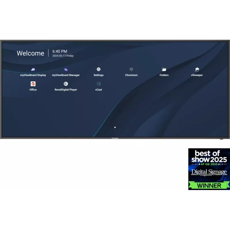 Viewsonic CDE105UW interactief whiteboard 2,67 m (105 inch) 5120 x 2160 pixels zwart