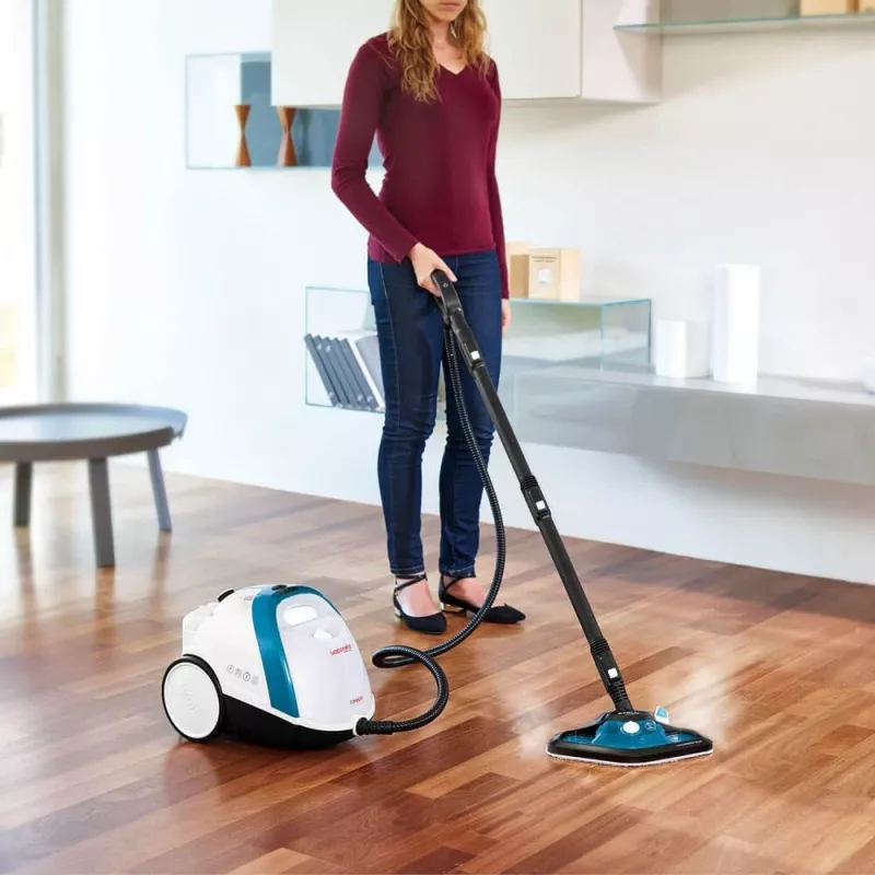 Polti Vaporetto Smart 100_B cilinder-stoomreiniger 1500 W blauw, wit
