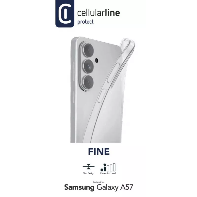 Cellularline Fine - Galaxy A57, hoesje, Samsung, Galaxy A57, 17 cm (6.7 inch), transparant