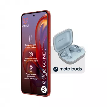 Motorola edge 60 neo + Moto Buds PG38C05749 16,1 cm (6,36 inch) dual SIM Android 15 5G USB Type-C 8 GB 256 GB 5200 mAh rood