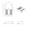 Dataflex 20.620 bureaulade-organizer staal wit