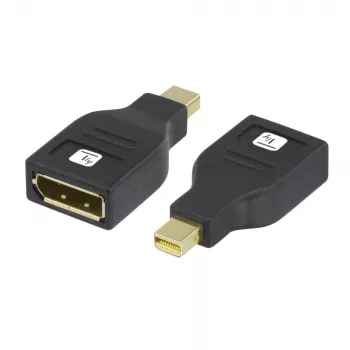 Techly IADAP DP-MDP2 kabel-adapter/adapter DisplayPort Mini DisplayPort zwart