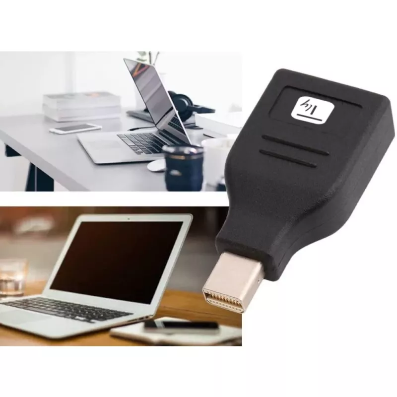 Techly IADAP DP-MDP2 kabel-adapter/adapter DisplayPort Mini DisplayPort zwart