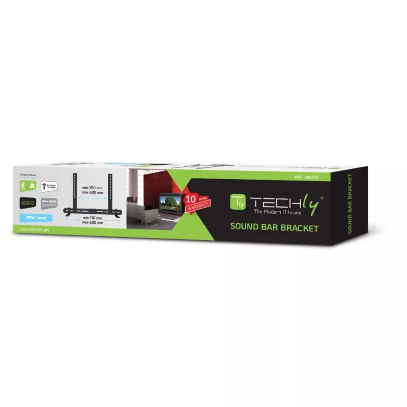 Techly universele wandhouder voor soundbar max VESA 600x400