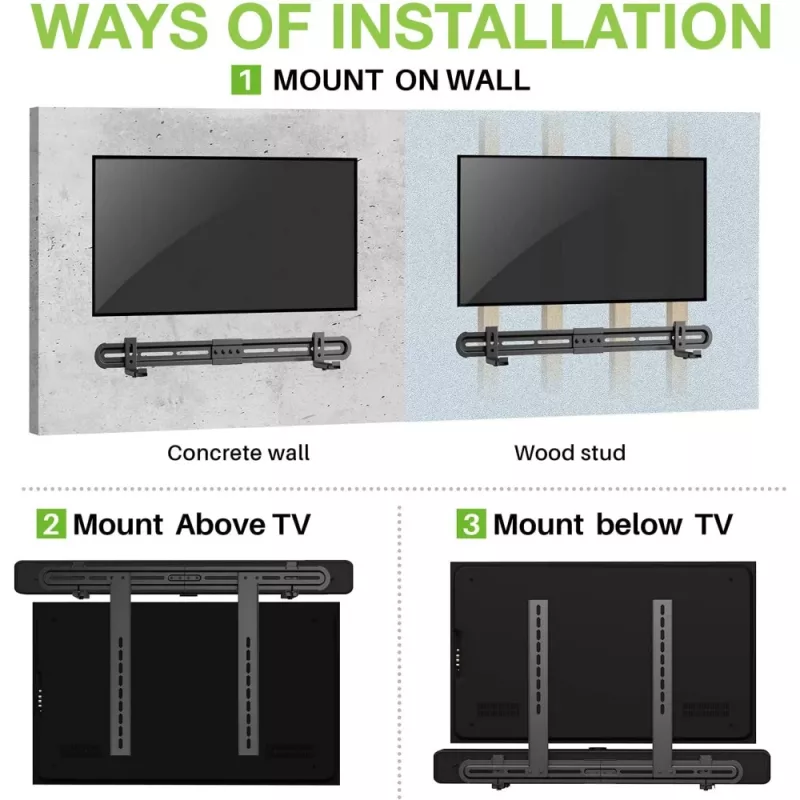 Techly universele wandhouder voor soundbar max VESA 600x400
