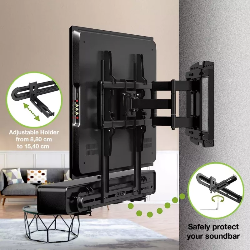 Techly universele wandhouder voor soundbar max VESA 600x400